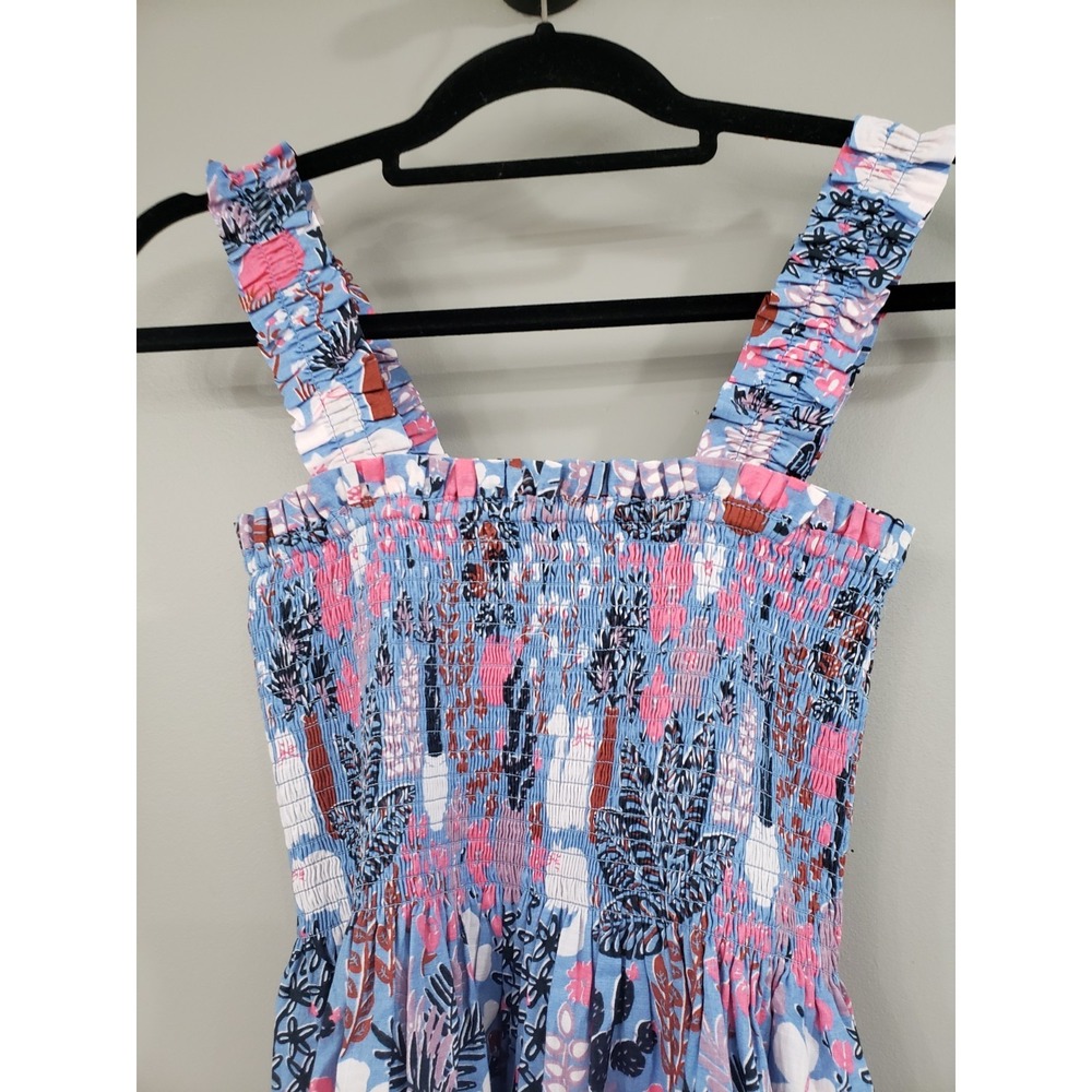 NEVER WORN Size SMALL Kate Spade Garden Posy Midi Sun Dress Cat Cactus Garden - Picture 2 of 6